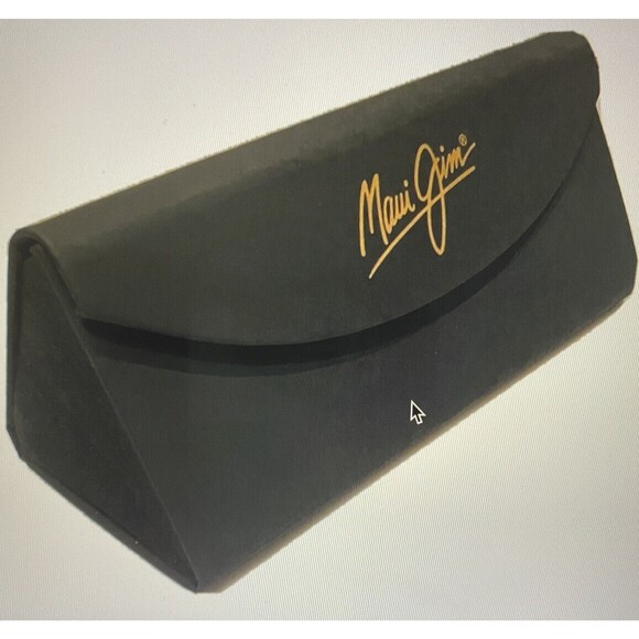 Maui Jim Trifold Case For Sunglasses Black Case Only Gold Logo - Picture 2 of 5